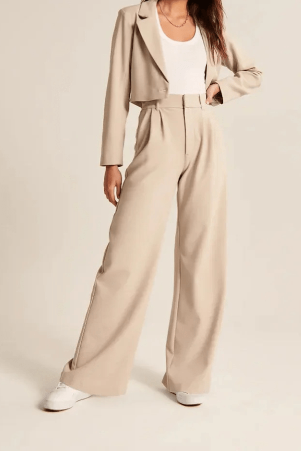 Hose für Damen mit Geradem Bein und Elegantem Schnitt