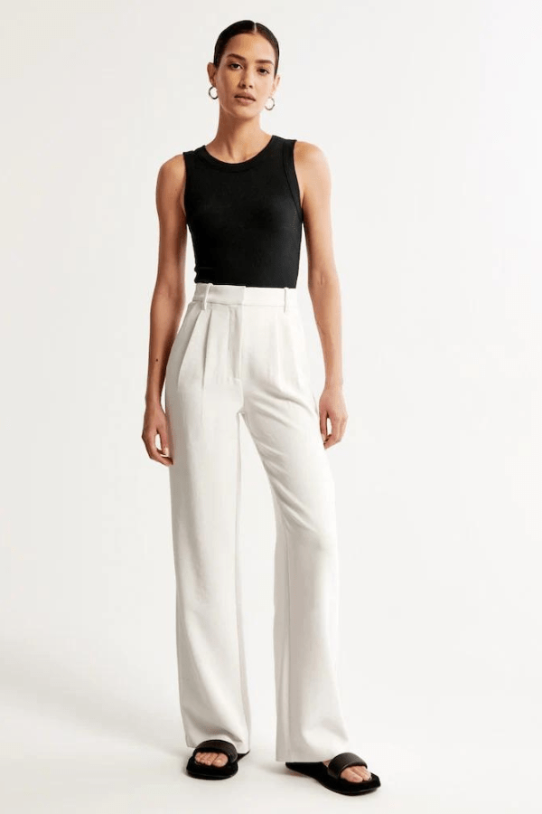 Hose für Damen mit Geradem Bein und Elegantem Schnitt