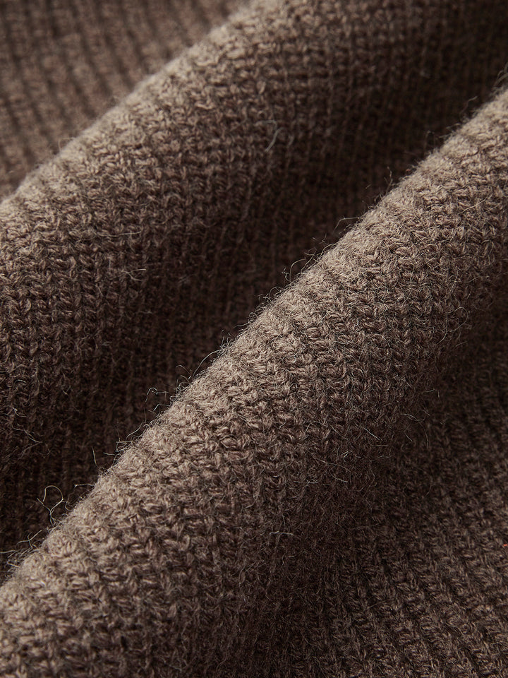 Damen Strickpullover mit seitlichen Ärmelschlitzen