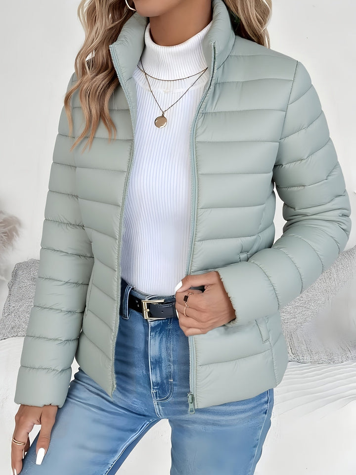 Damen Übergangsjacke für den Alltag mit klarer Form - Grün