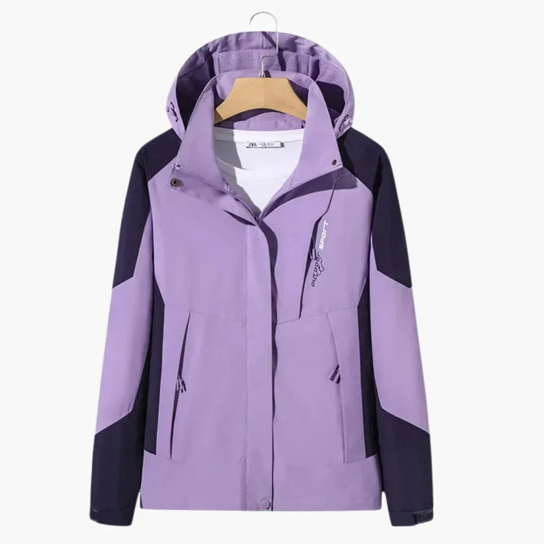 Damen und Herren Winterjacke mit Kapuze und Zip