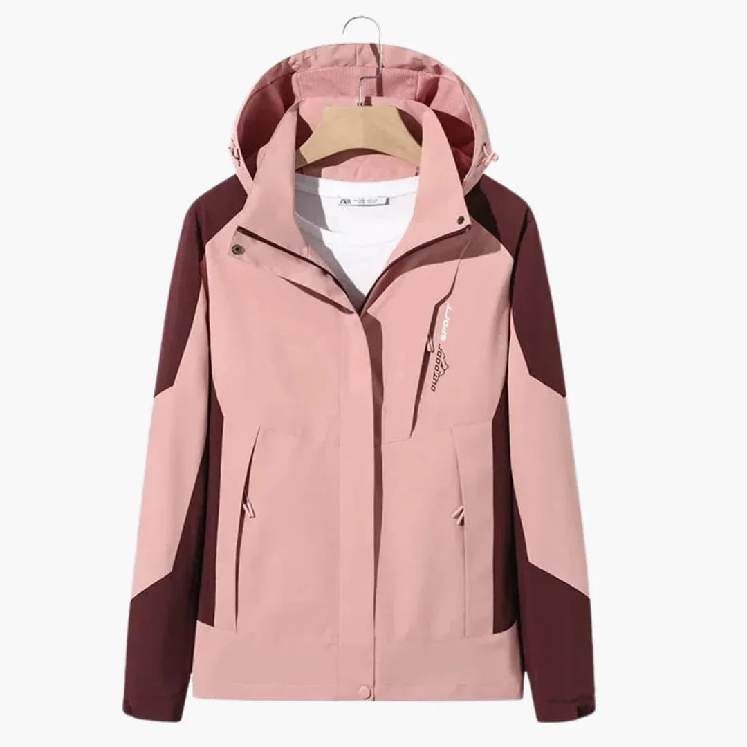 Damen und Herren Winterjacke mit Kapuze und Zip