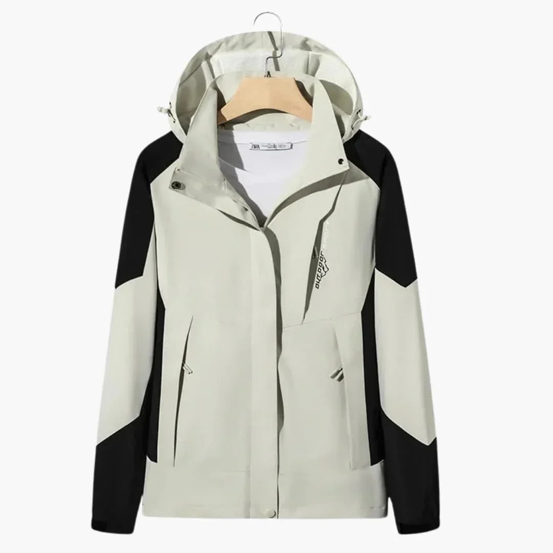 Damen und Herren Winterjacke mit Kapuze und Zip
