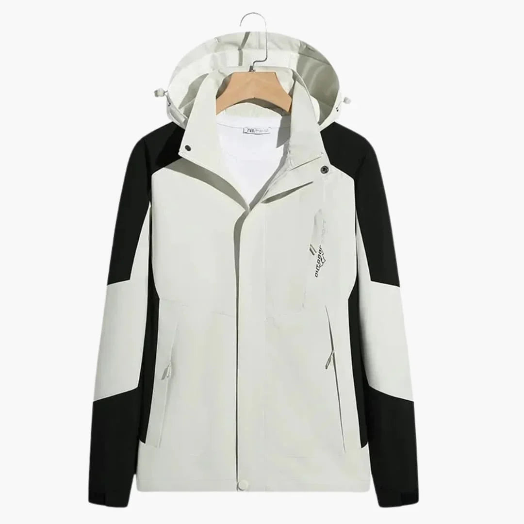 Damen und Herren Winterjacke mit Kapuze und Zip