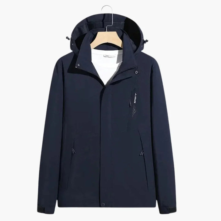 Damen und Herren Winterjacke mit Kapuze und Zip