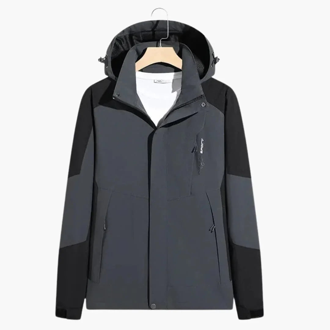 Damen und Herren Winterjacke mit Kapuze und Zip