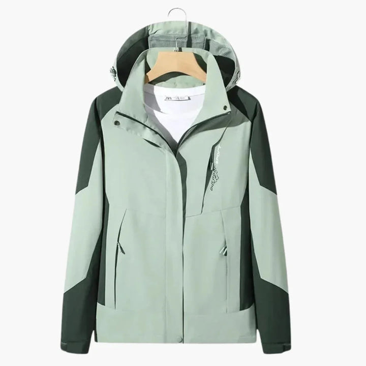 Damen und Herren Winterjacke mit Kapuze und Zip