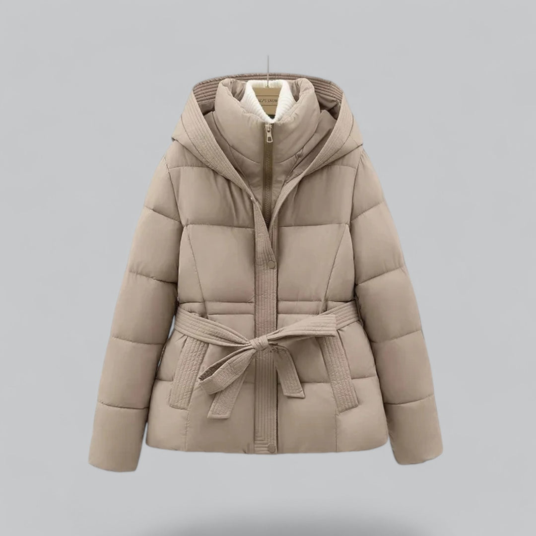 Damen Winterjacke mit Kapuze und Steppung