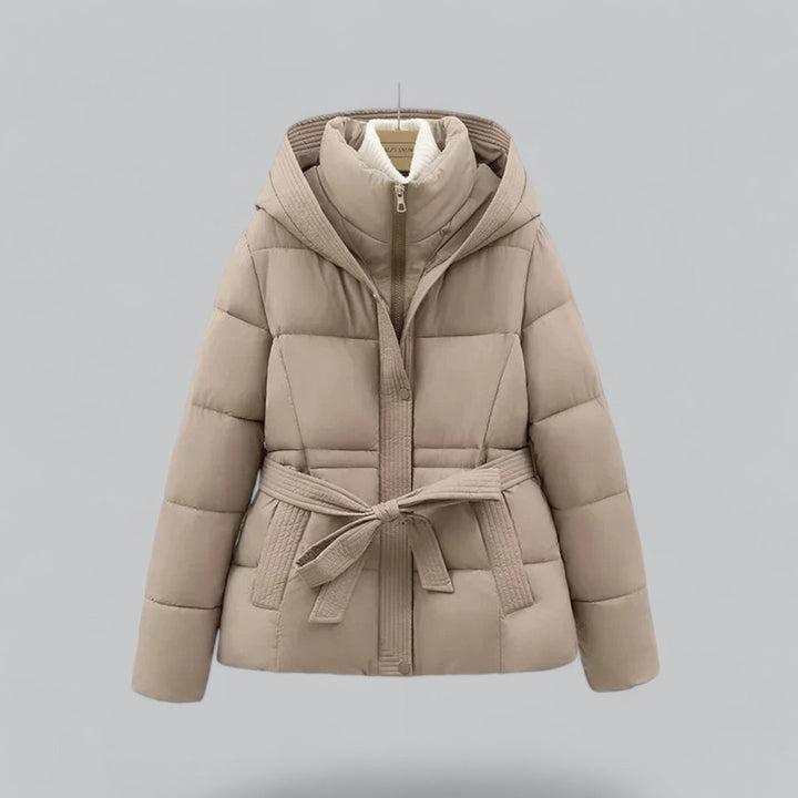 Damen Winterjacke mit Kapuze und Steppung