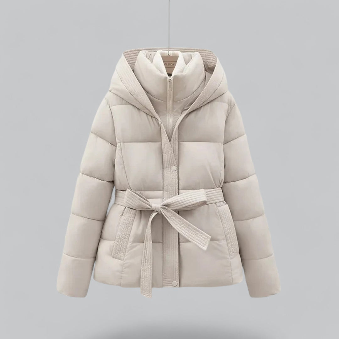 Damen Winterjacke mit Kapuze und Steppung