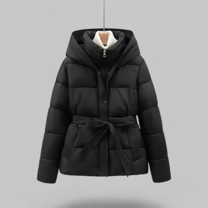 Damen Winterjacke mit Kapuze und Steppung