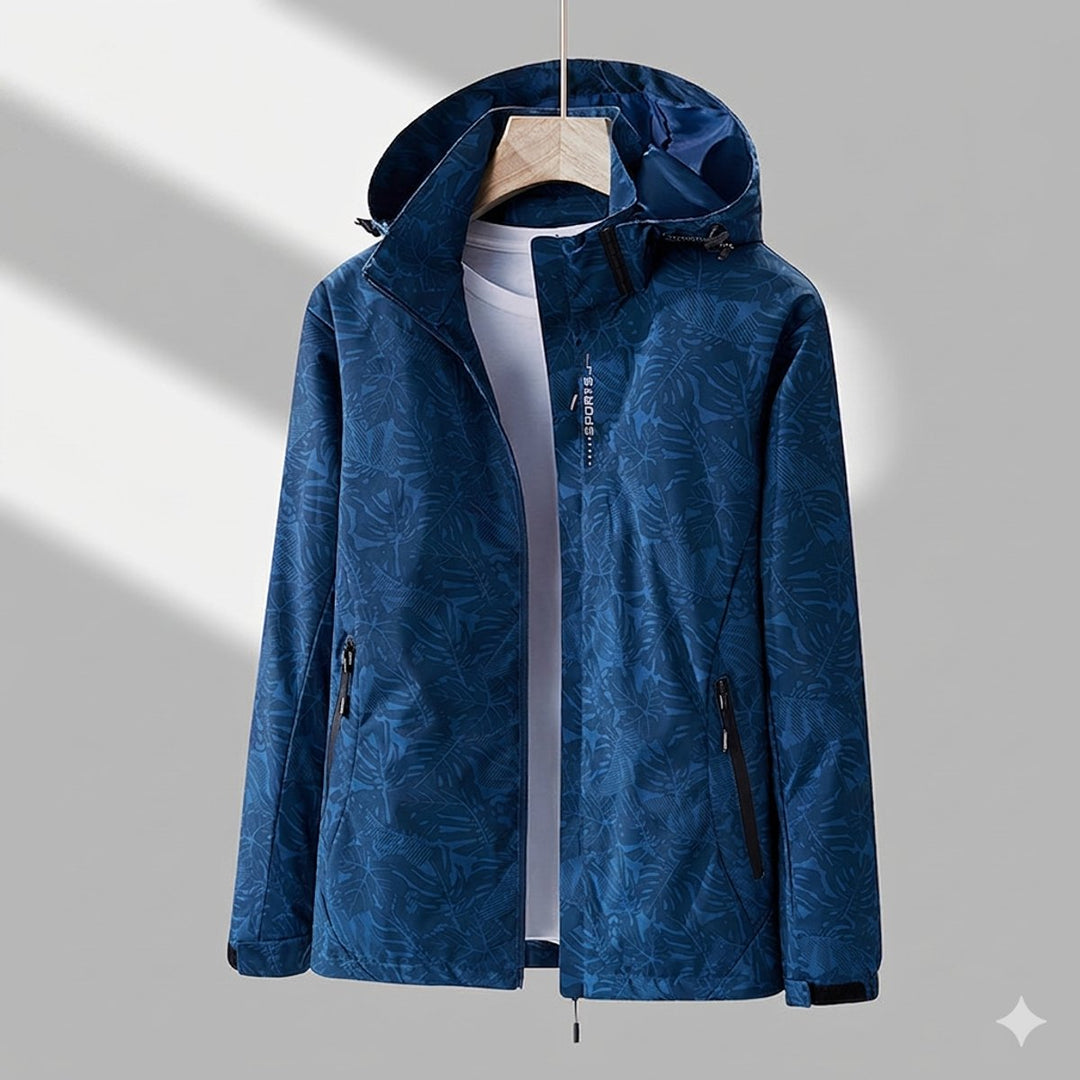 Winterjacke Damen Wasserdichte Gefütterte Outdoorjacke mit Kapuze - Blau Stil 1