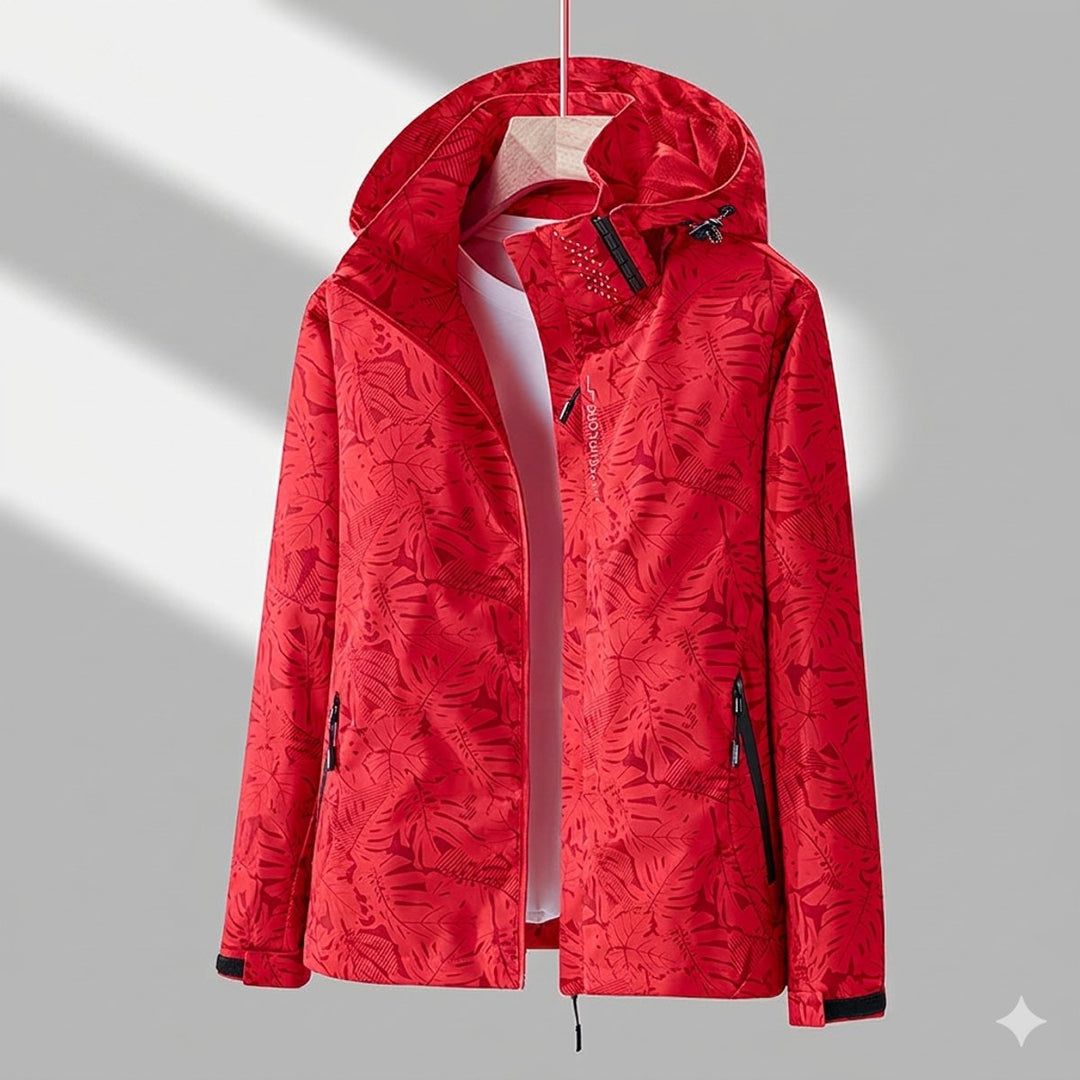 Winterjacke Damen Wasserdichte Gefütterte Outdoorjacke mit Kapuze