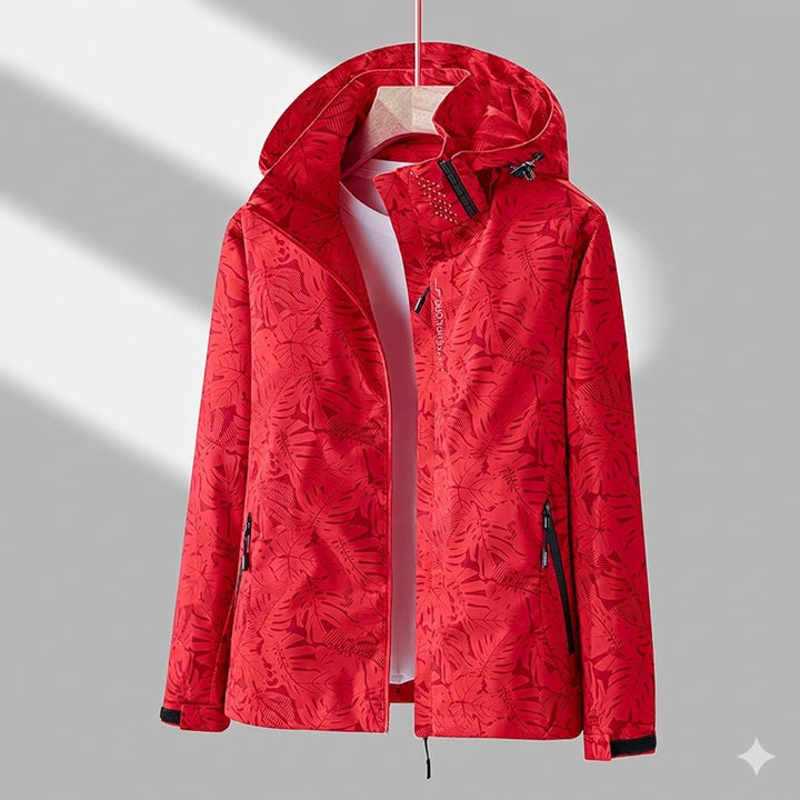 Winterjacke Damen Wasserdichte Gefütterte Outdoorjacke mit Kapuze