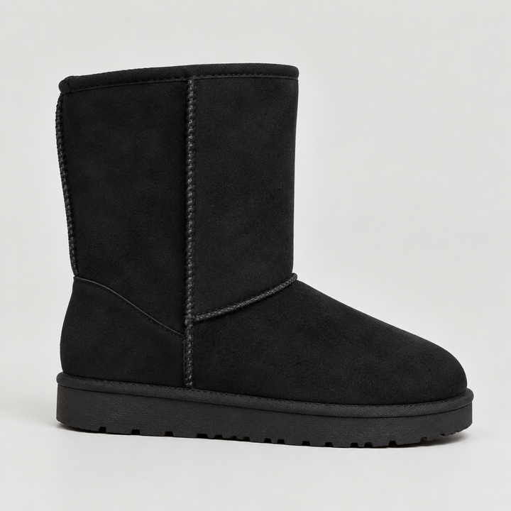 Damen Winterstiefel mit halbhohem Schaft und dicker Sohle