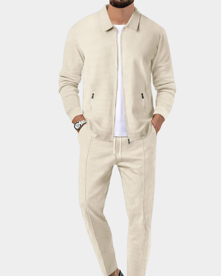 Herren Blazer mit klarem Schnitt für kalte Tage - Beige