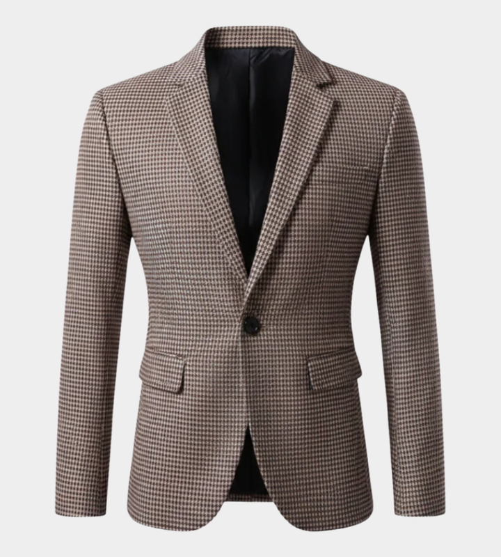 Herren Blazer mit langen Ärmeln für den Alltag - Khaki