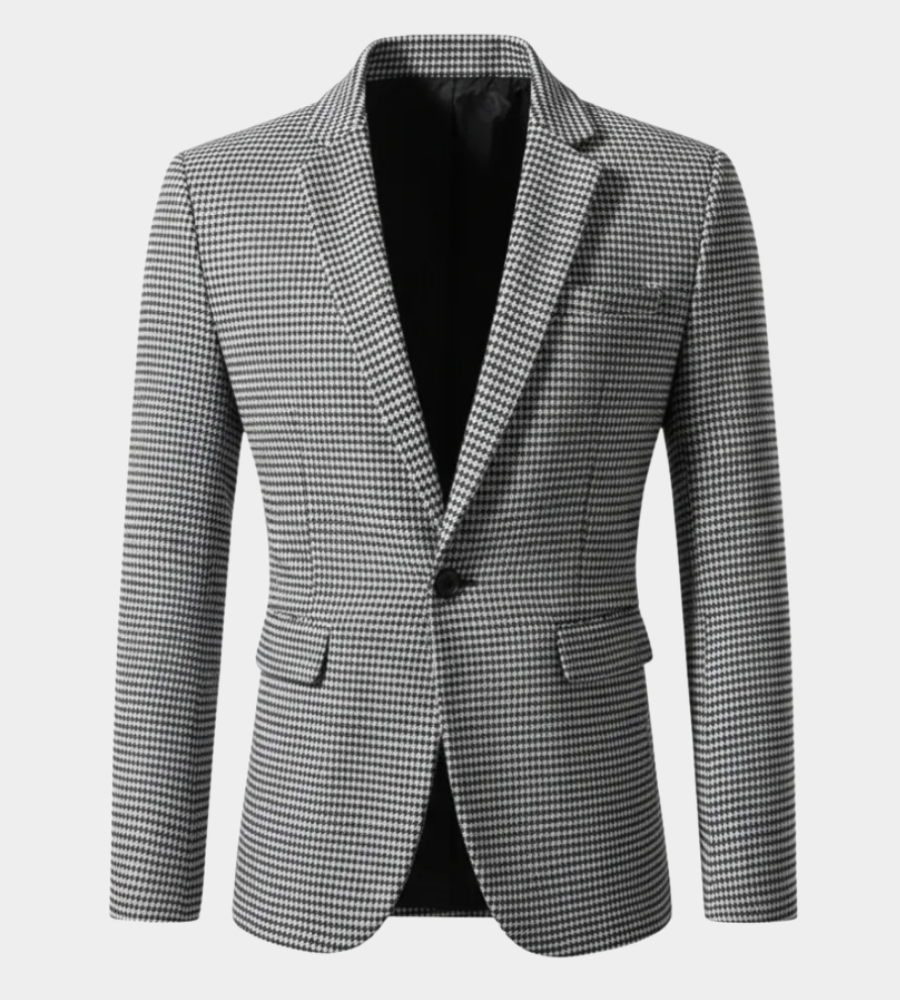 Herren Blazer mit langen Ärmeln für den Alltag - Khaki