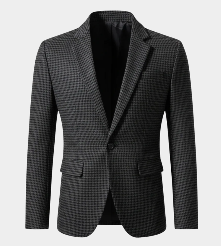 Herren Blazer mit langen Ärmeln für den Alltag - Dunkelgrau