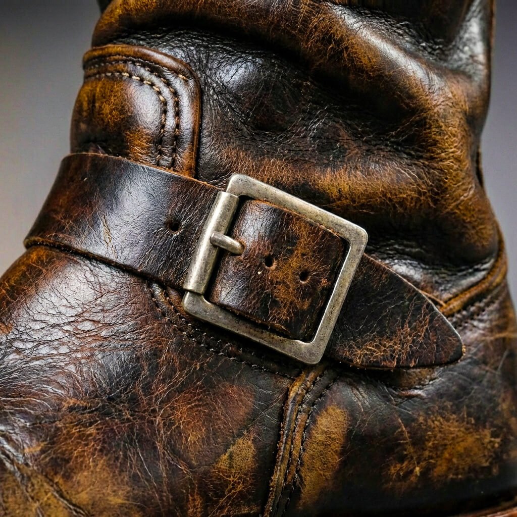 Herren Boots mit zwei Schnallen am Schaft