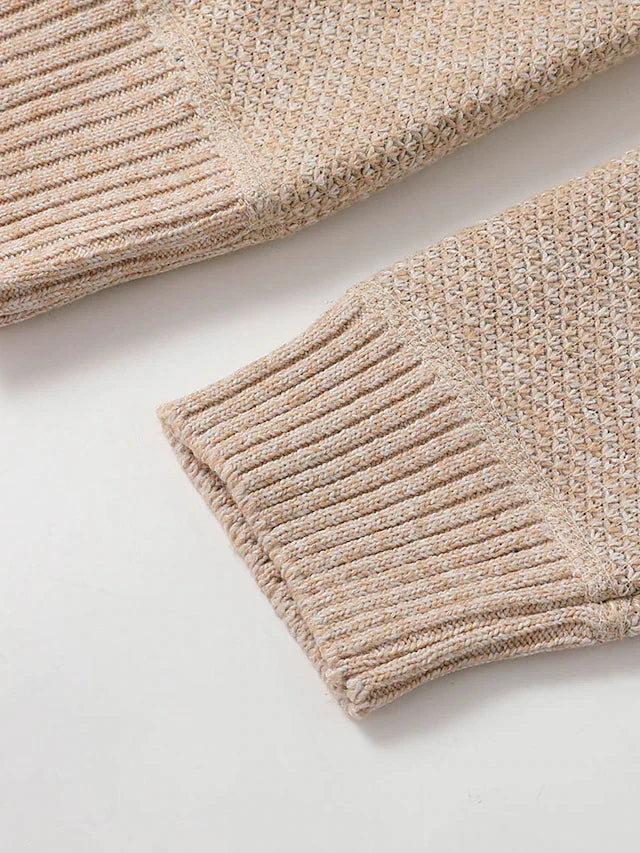 Herren Cardigan mit Reissverschluss für kalte Tage - Schwarz