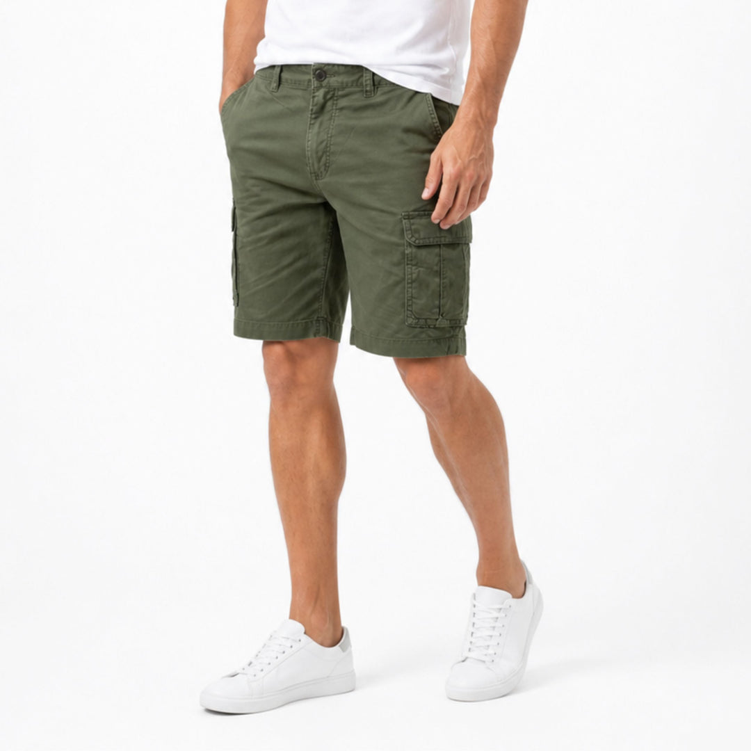Herren Cargo-Bermudas mit Taschen Sommer Lockere Passform