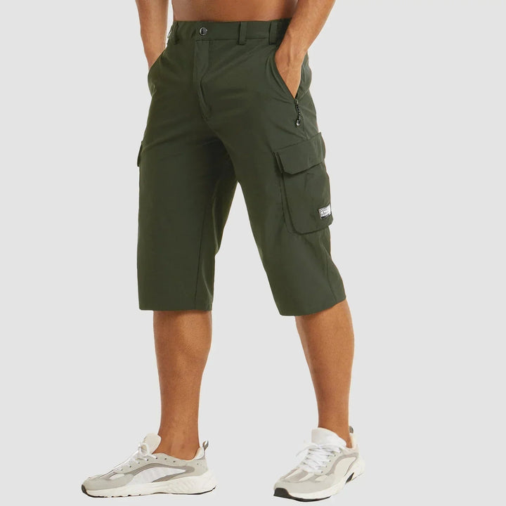 Herren Cargo-Shorts Bermuda Knielang Mehrere Taschen Sommer