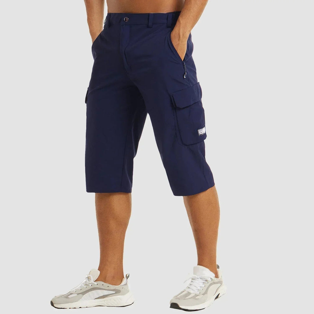 Herren Cargo-Shorts Bermuda Knielang Mehrere Taschen Sommer