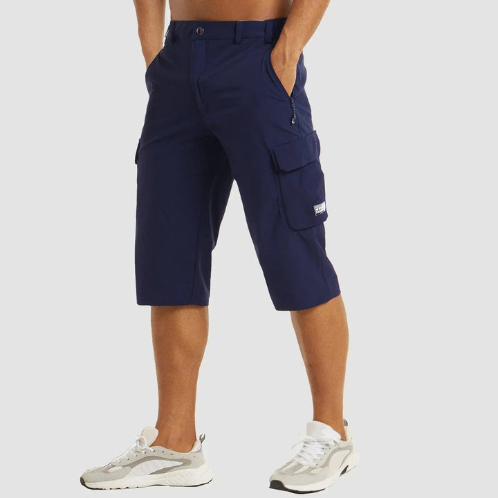 Herren Cargo-Shorts Bermuda Knielang Mehrere Taschen Sommer