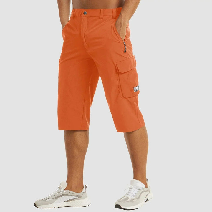 Herren Cargo-Shorts Bermuda Knielang Mehrere Taschen Sommer