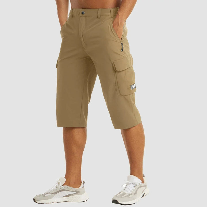 Herren Cargo-Shorts Bermuda Knielang Mehrere Taschen Sommer