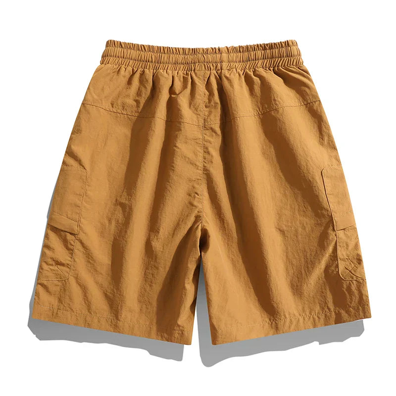 Herren Cargo-Shorts Elastischer Bund Leicht Relaxed Fit
