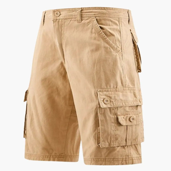 Herren Cargo-Shorts Knielang Mehrere Taschen Relaxed Fit