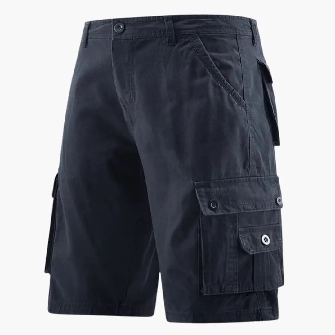 Herren Cargo-Shorts Knielang Mehrere Taschen Relaxed Fit