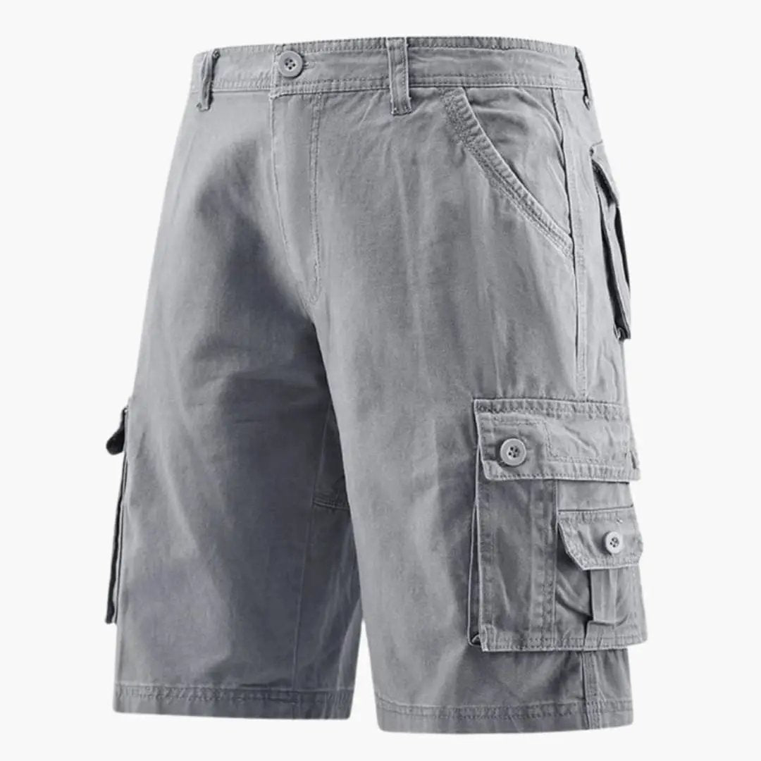 Herren Cargo-Shorts Knielang Mehrere Taschen Relaxed Fit