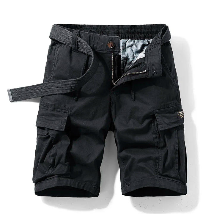 Herren Cargo-Shorts Mehrere Taschen Relaxed Fit Knielang