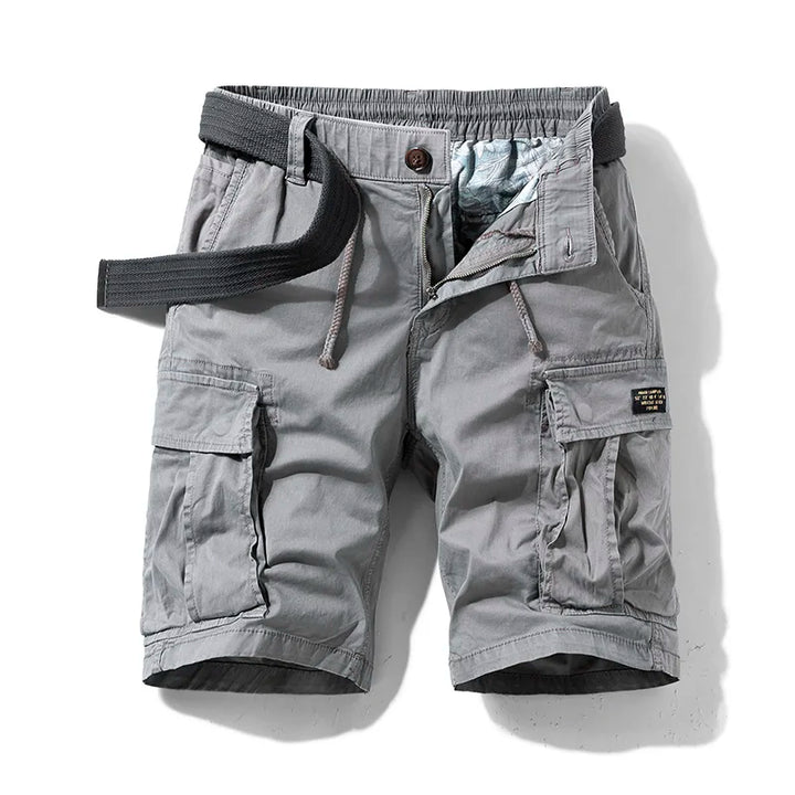 Herren Cargo-Shorts Mehrere Taschen Relaxed Fit Knielang