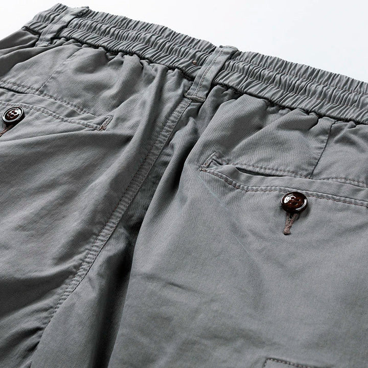 Herren Cargo-Shorts Mehrere Taschen Relaxed Fit Knielang