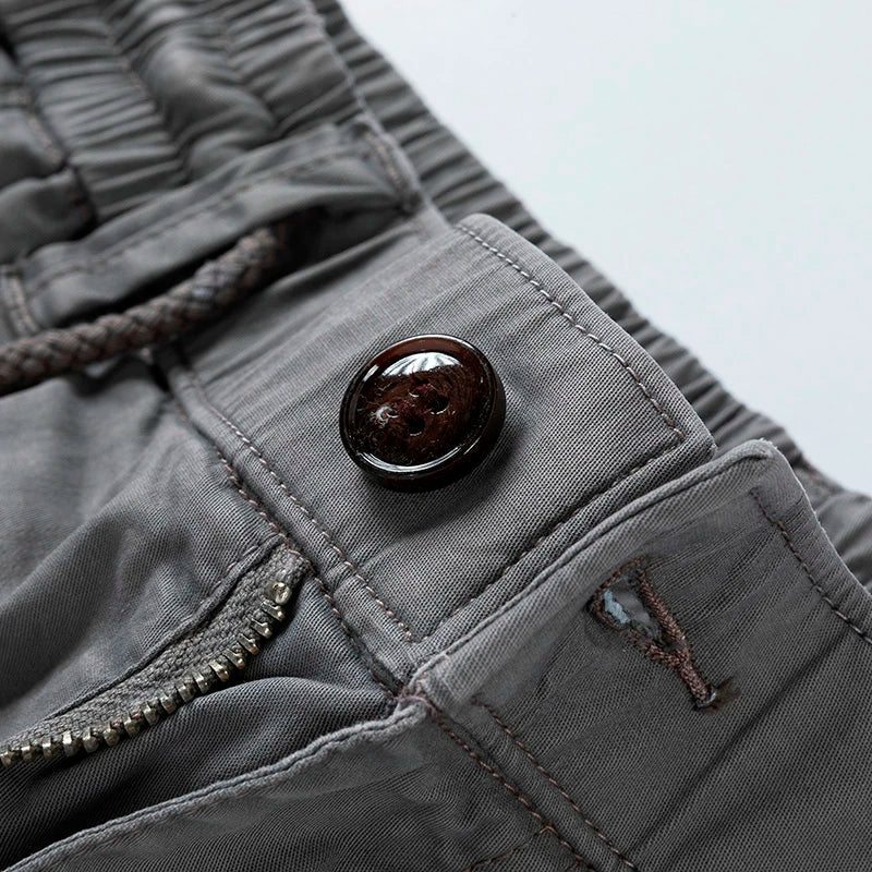 Herren Cargo-Shorts Mehrere Taschen Relaxed Fit Knielang