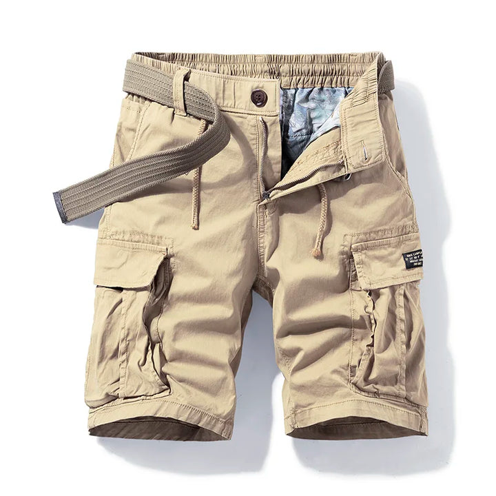 Herren Cargo-Shorts Mehrere Taschen Relaxed Fit Knielang