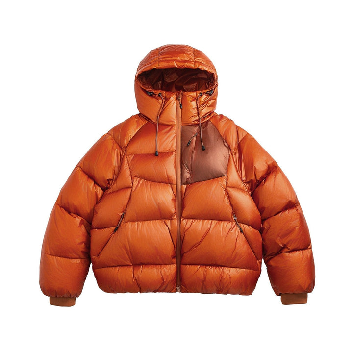 Herren Daunenjacke mit arthur für kalte Tage im Alltag - Rotorange