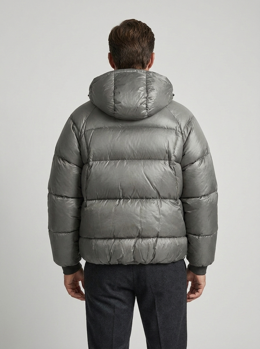 Herren Daunenjacke mit arthur für kalte Tage im Alltag - Grau