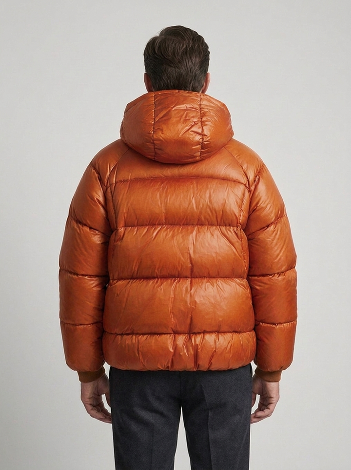 Herren Daunenjacke mit arthur für kalte Tage im Alltag - Schwarz