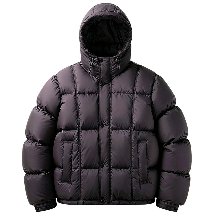 Herren Daunenjacke mit daniel für kalte Tage im Alltag - Dunkellila