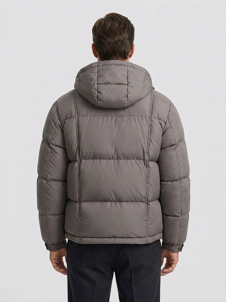 Herren Daunenjacke mit daniel für kalte Tage im Alltag - Grau