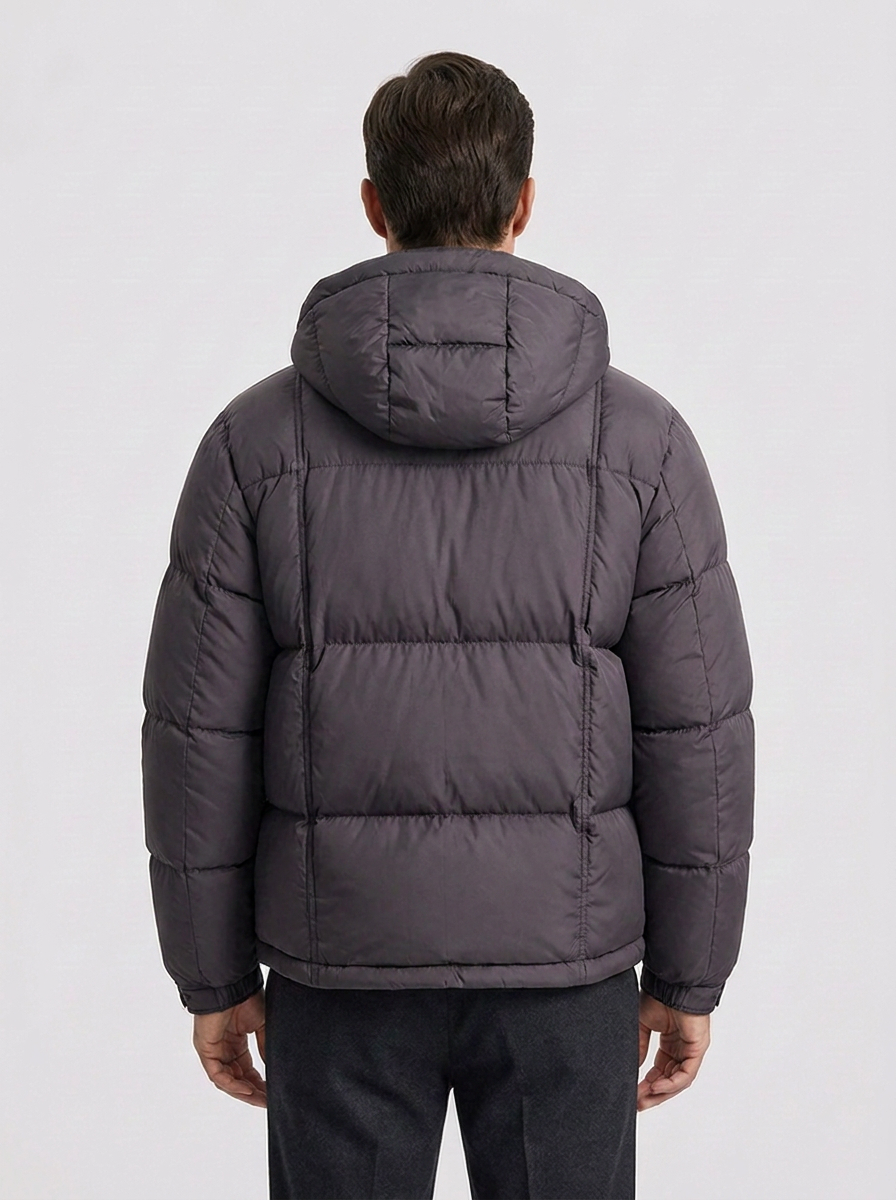 Herren Daunenjacke mit daniel für kalte Tage im Alltag - Braun
