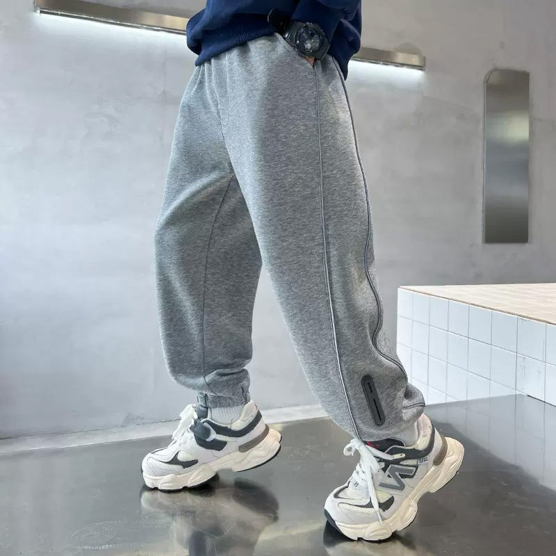 Herren Fleecehose mit lukas für kalte Tage im Alltag - Schwarz