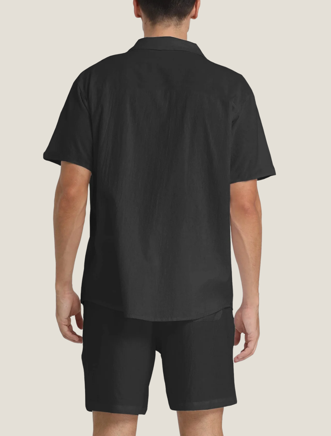 Herren Freizeit-Set Kurzarm Hemd und Shorts Zweiteiler