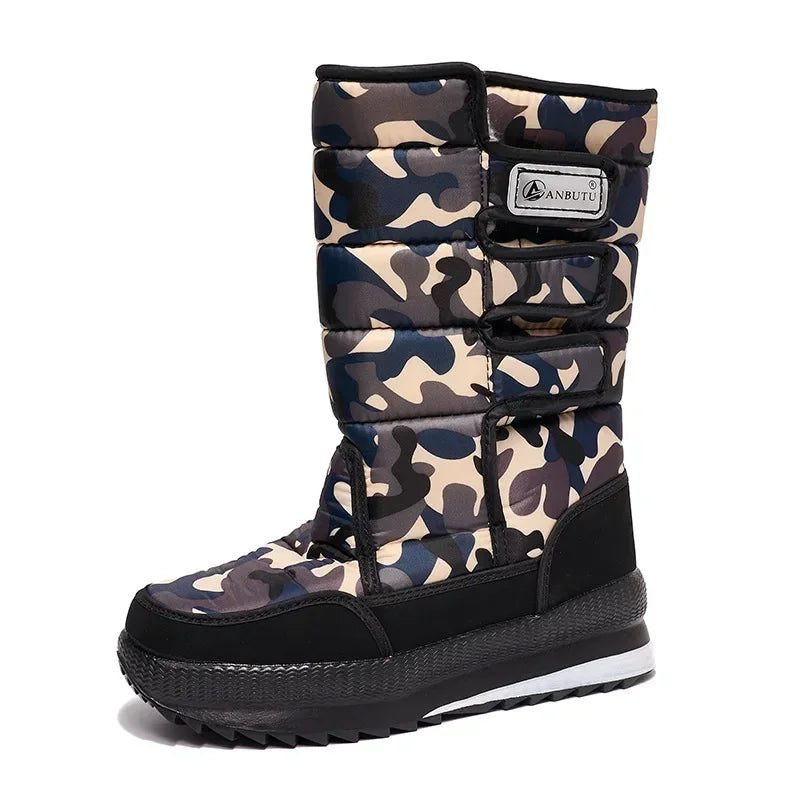Herren gepolsterte Winterstiefel