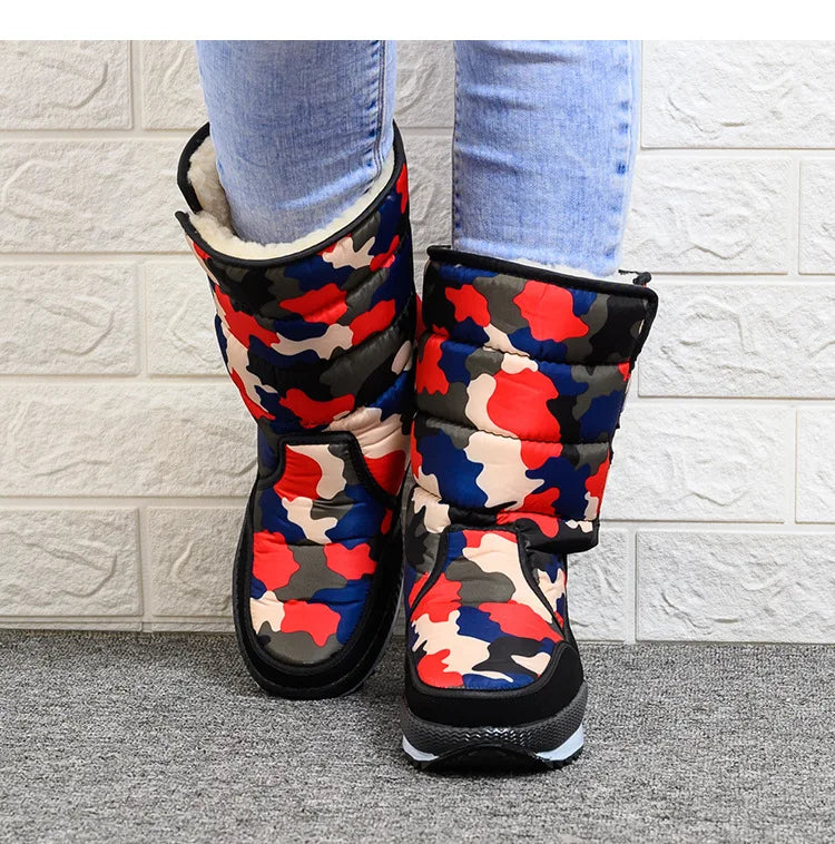 Herren gepolsterte Winterstiefel